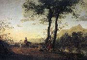 CUYP, Aelbert A Road near a River sdfg painting